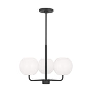 Generation Lighting - GLC1043EN3/MBK - Three Light Chandelier - Rory - Midnight Black
