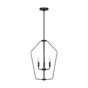 Generation Lighting - GLC1264MBK - Four Light Chandelier - Kennan - Midnight Black