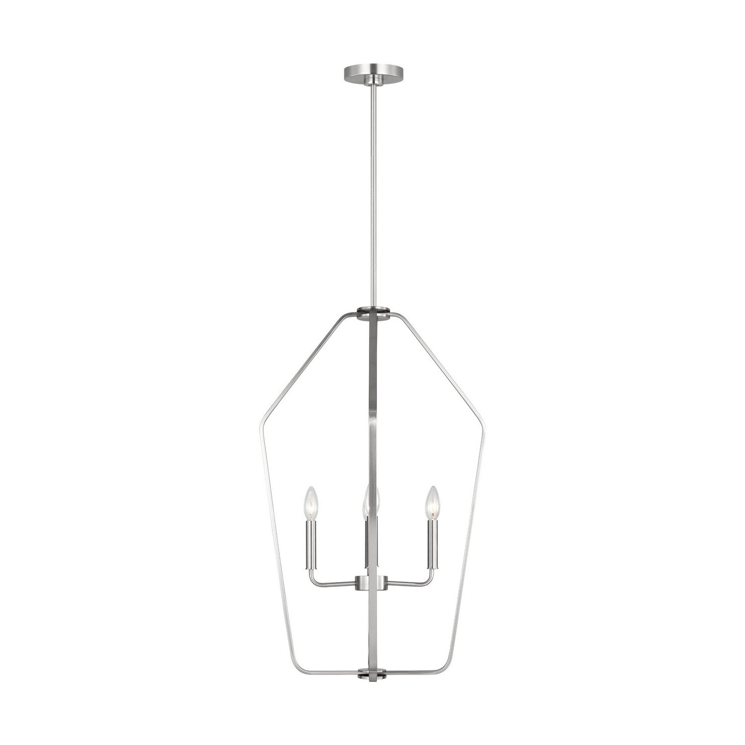 Generation Lighting - GLC1274BS - Four Light Chandelier - Kennan - Brushed Nickel