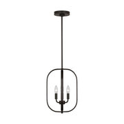 Generation Lighting - GLC1293MBK - Three Light Chandelier - Loretto - Midnight Black