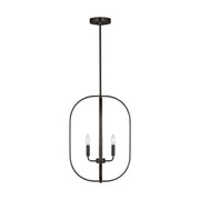 Generation Lighting - GLC1304MBK - Four Light Chandelier - Loretto - Midnight Black