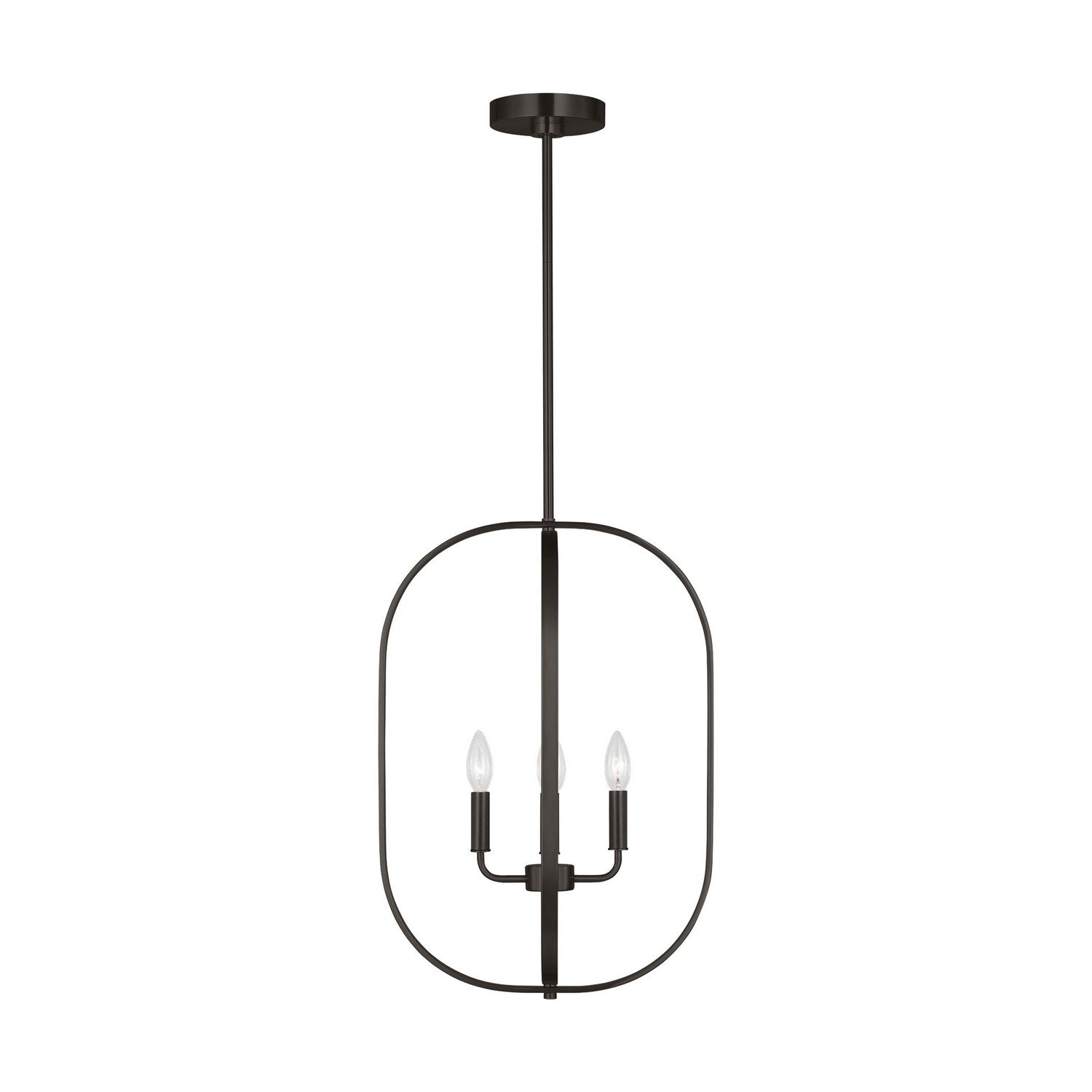 Generation Lighting - GLC1304MBK - Four Light Chandelier - Loretto - Midnight Black