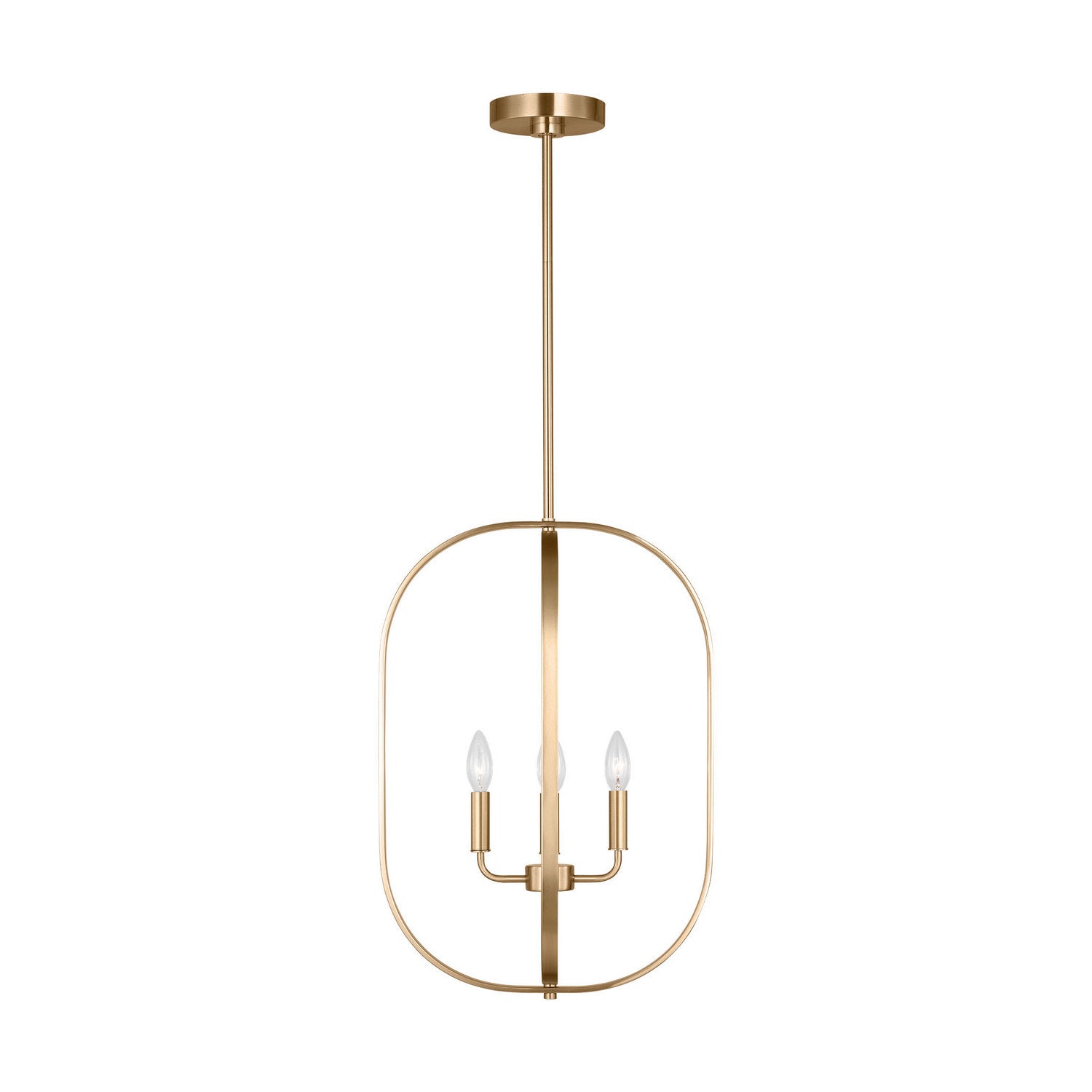 Generation Lighting - GLC1304SB - Four Light Chandelier - Loretto - Satin Brass