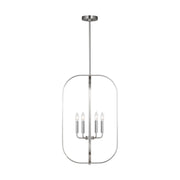 Generation Lighting - GLC1316BS - Six Light Chandelier - Loretto - Brushed Nickel