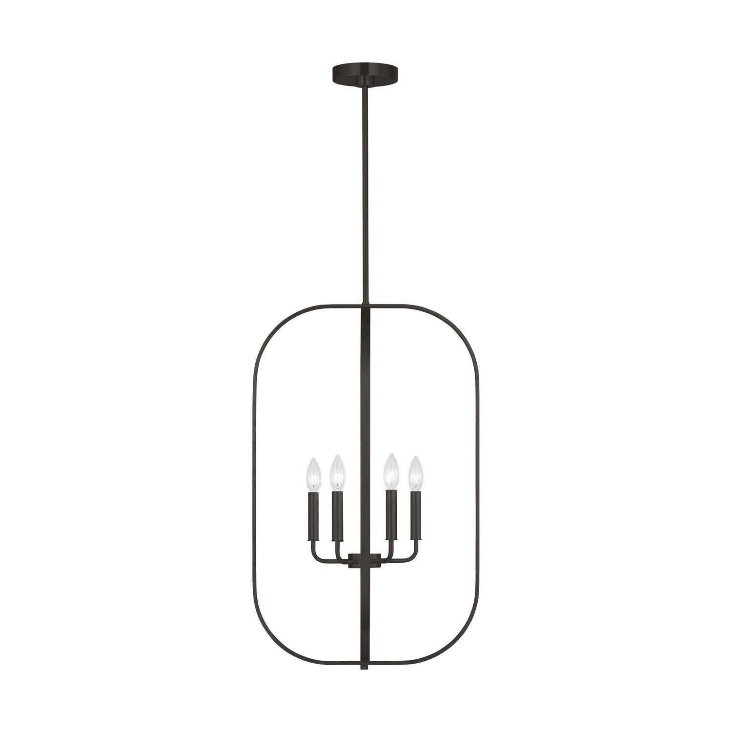 Generation Lighting - GLC1316MBK - Six Light Chandelier - Loretto - Midnight Black