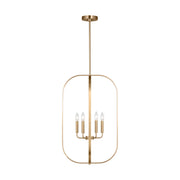 Generation Lighting - GLC1316SB - Six Light Chandelier - Loretto - Satin Brass
