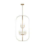 Generation Lighting - GLC1329SB - Nine Light Chandelier - Loretto - Satin Brass