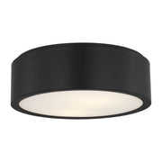 Generation Lighting - GLF1032MBK - Flush Mount - Albee - Midnight Black