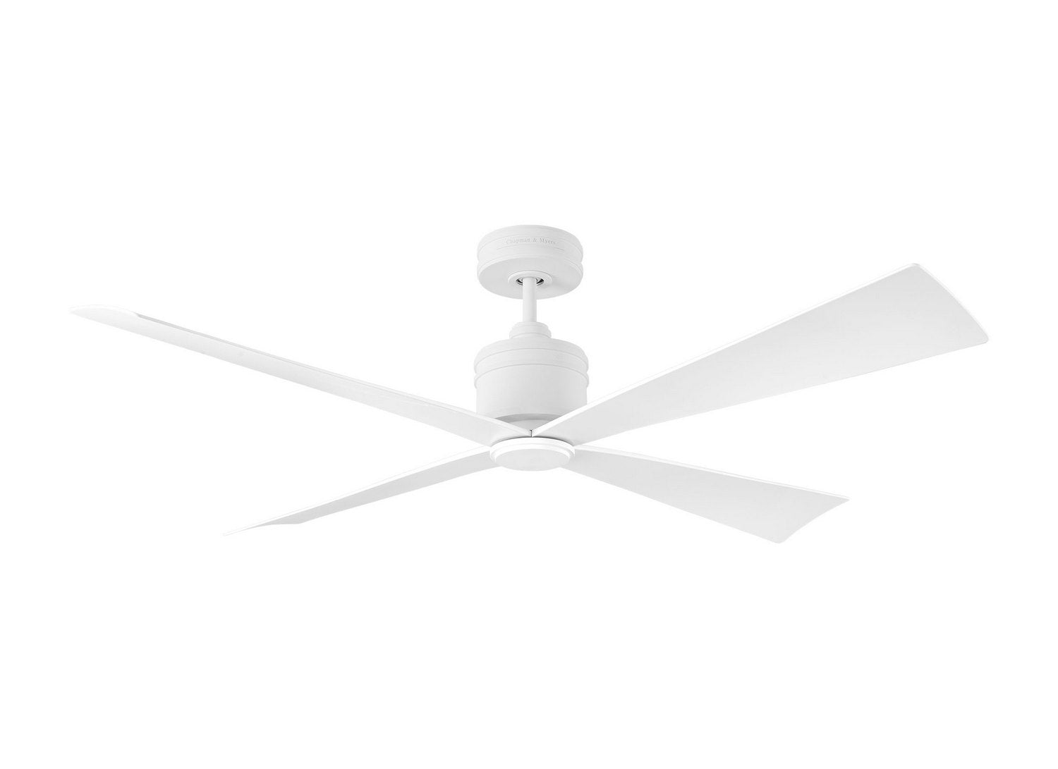 Visual Comfort Fan - 4LNCR56RZW - 56" Ceiling Fan - Launceton 56 - Matte White
