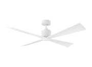 Visual Comfort Fan - 4LNCR56RZW - 56" Ceiling Fan - Launceton 56 - Matte White