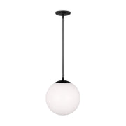 Visual Comfort Studio - 6020-112 - One Light Pendant - Leo - Hanging Globe - Midnight Black
