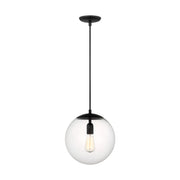 Visual Comfort Studio - 6701801-112 - One Light Pendant - Leo - Hanging Globe - Midnight Black