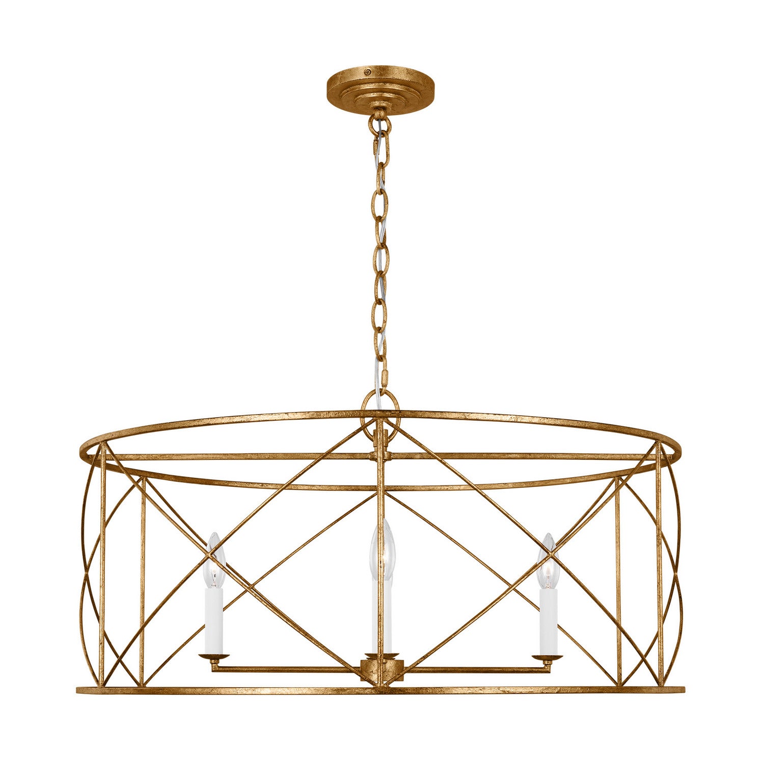 Visual Comfort Studio - CC1624ADB - Four Light Chandelier - Beatrix - Antique Gild