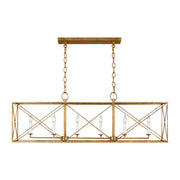 Visual Comfort Studio - CC1646ADB - Six Light Chandelier - Beatrix - Antique Gild