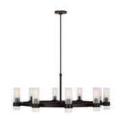Visual Comfort Studio - CC16810AI - Eight Light Chandelier - Geneva - Aged Iron