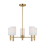 Visual Comfort Studio - DJC1135SB - Five Light Chandelier - Manor - Satin Brass
