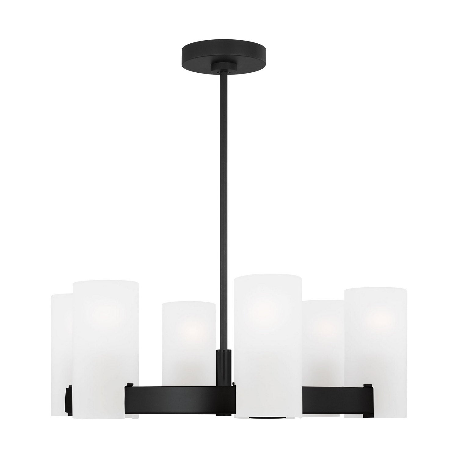 Visual Comfort Studio - DJC1156MBK - Six Light Chandelier - Rhode - Midnight Black