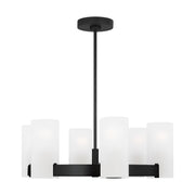 Visual Comfort Studio - DJC1156MBK - Six Light Chandelier - Rhode - Midnight Black