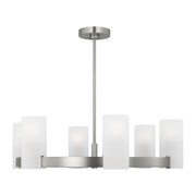 Visual Comfort Studio - DJC1166BS - Six Light Chandelier - Rhode - Brushed Steel