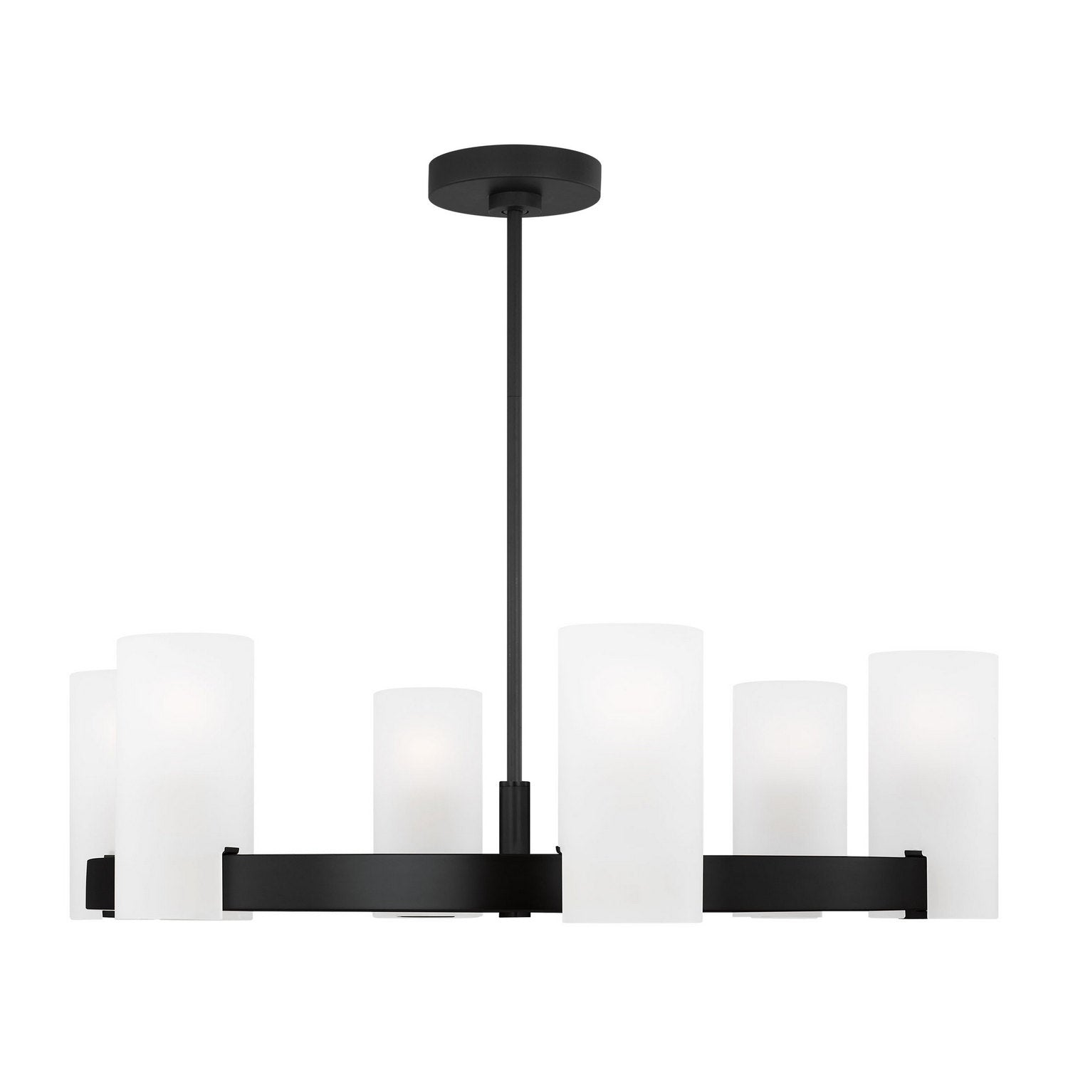 Visual Comfort Studio - DJC1166MBK - Six Light Chandelier - Rhode - Midnight Black