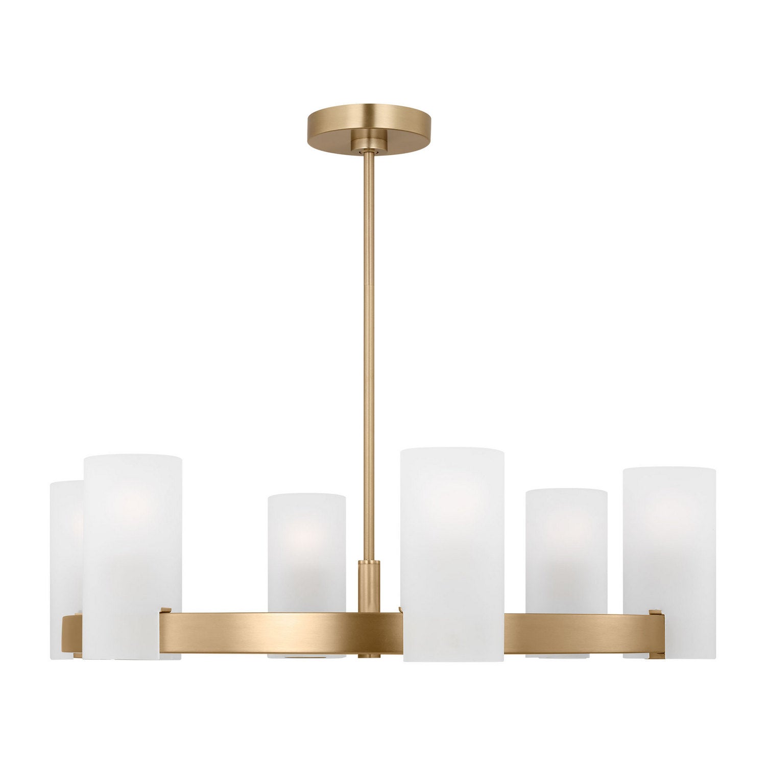 Visual Comfort Studio - DJC1166SB - Six Light Chandelier - Rhode - Satin Brass