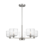 Visual Comfort Studio - DJC1225BS - Five Light Chandelier - Lochdale - Brushed Nickel
