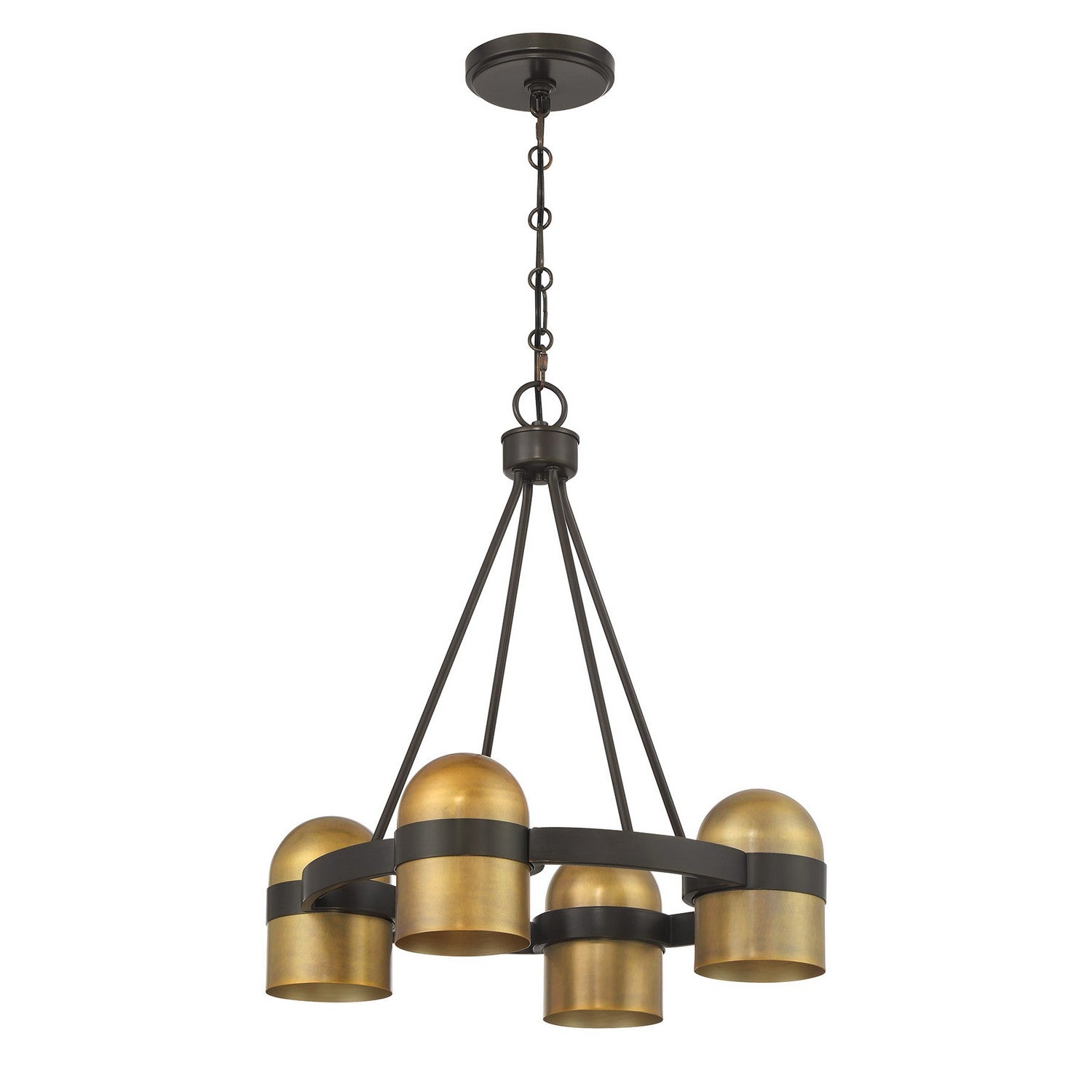 Savoy House - 1-1151-4-333 - Four Light Chandelier - Andover - Mediterranean Bronze/Riviera Brass