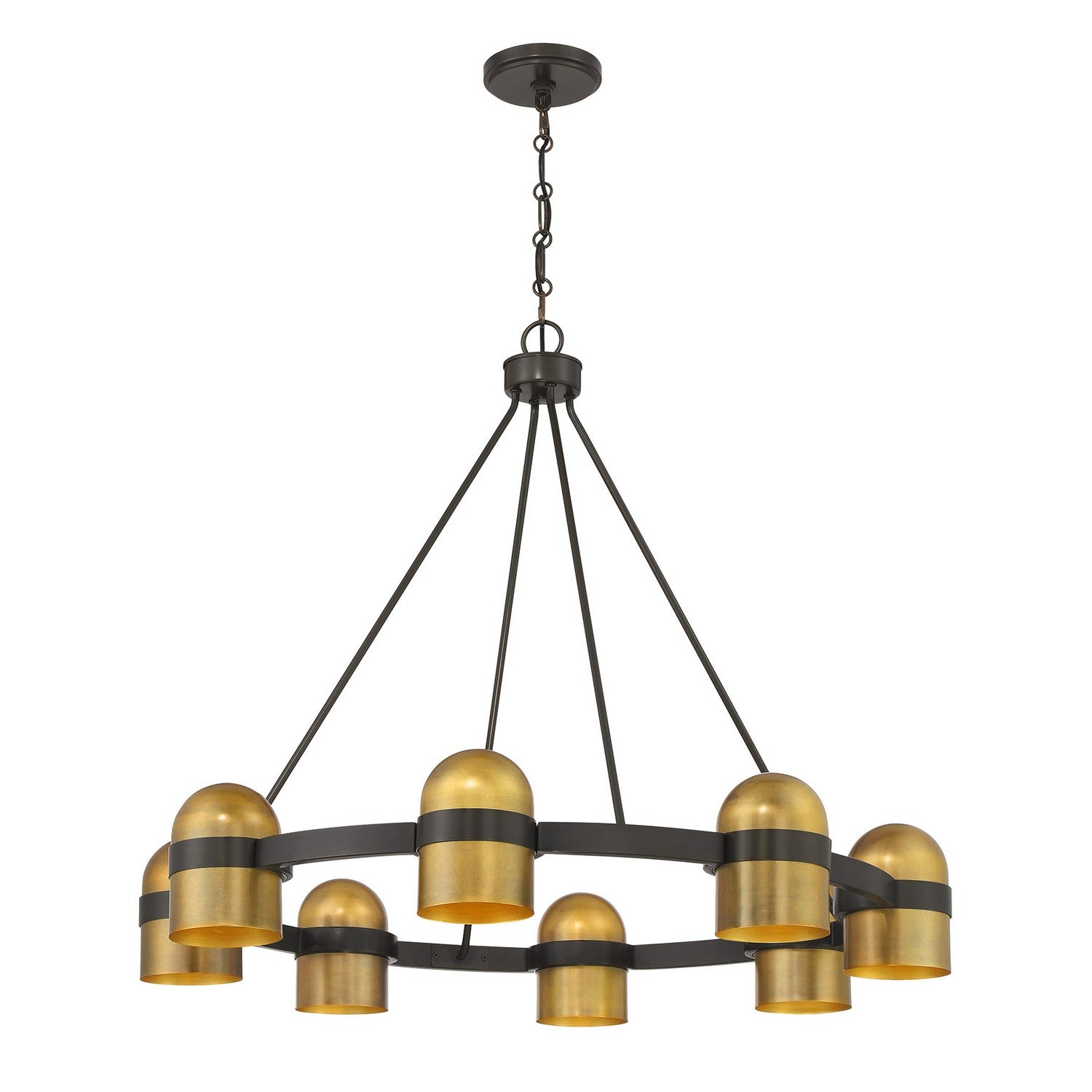 Savoy House - 1-1152-8-333 - Eight Light Chandelier - Andover - Mediterranean Bronze/Riviera Brass