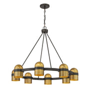 Savoy House - 1-1152-8-333 - Eight Light Chandelier - Andover - Mediterranean Bronze/Riviera Brass