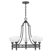 Savoy House - 1-1606-5-89 - Five Light Chandelier - Allston - Matte Black