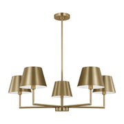 Visual Comfort Studio - DJC1265SB - Five Light Chandelier - Ender - Satin Brass