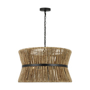 Visual Comfort Studio - DJP1063MBK - Three Light Pendant - Thurlo - Midnight Black