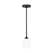 Generation Lighting - GLP1021EN3/MBK - One Light Mini Pendant - Emile - Midnight Black