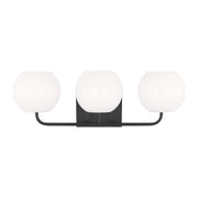 Generation Lighting - GLV1013EN3/MBK - Three Light Vanity - Rory - Midnight Black