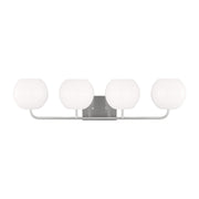 Generation Lighting - GLV1014EN3/BS - Four Light Vanity - Rory - Brushed Steel