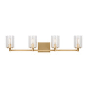Generation Lighting - GLV1034EN/SB - Four Light Wall / Bath - Parker - Satin Bronze