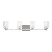 Generation Lighting - GLV1044EN/BS - Four Light Wall / Bath - Lando - Brushed Steel