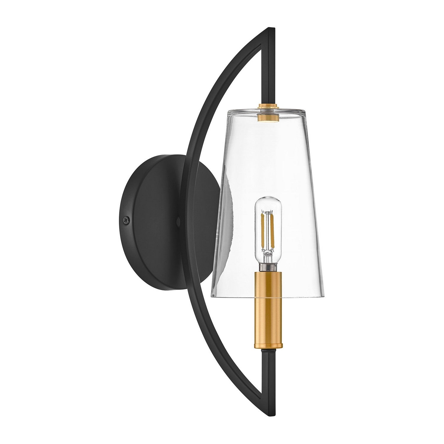 Savoy House - 9-7167-1-143 - One Light Wall Sconce - Hanley - Matte Black/Warm Brass