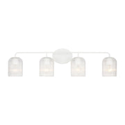 Generation Lighting - GLV1134MWT - Four Light Vanity - Eisele - Matte White
