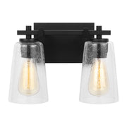 Visual Comfort Studio - VS24302MBK - Two Light Vanity - Mercer - Midnight Black