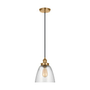 Visual Comfort Studio - P1349SB - One Light Pendant - Baskin - Satin Brass