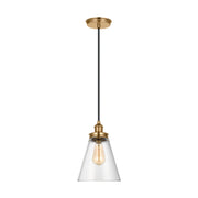 Visual Comfort Studio - P1347SB - One Light Pendant - Baskin - Satin Brass