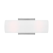 Visual Comfort Studio - DJW1022BS - Two Light Wall Sconce - Capalino - Brushed Steel
