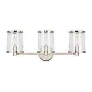 Visual Comfort Studio - LV1083PN - Three Light Vanity - Reynolds - Polished Nickel