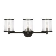 Visual Comfort Studio - LV1083AI - Three Light Vanity - Reynolds - Aged Iron