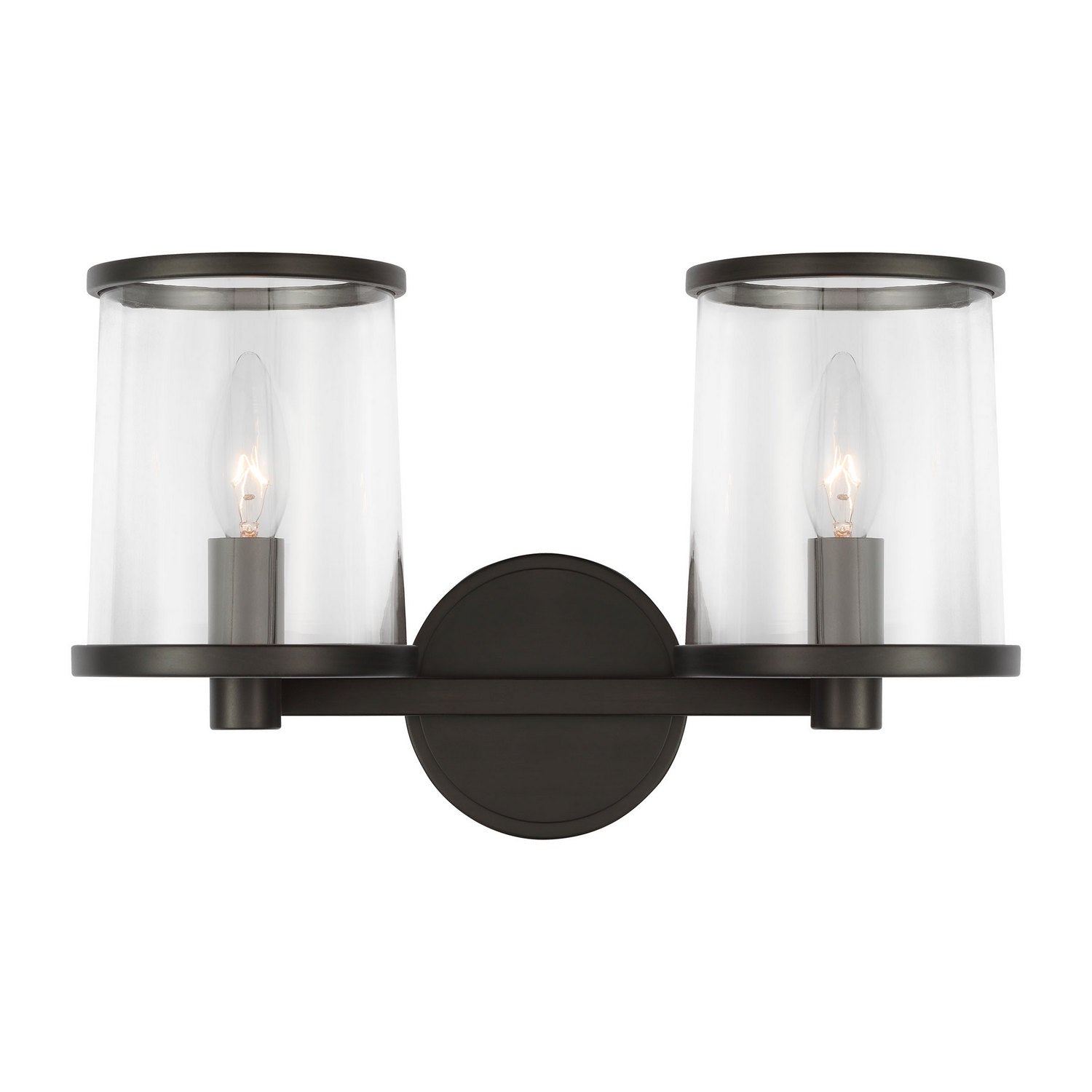 Visual Comfort Studio - LV1082AI - Two Light Vanity - Reynolds - Aged Iron