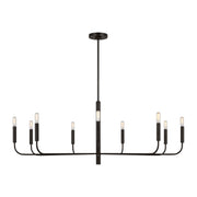 Visual Comfort Studio - EC1319AI - Nine Light Chandelier - Brianna - Aged Iron