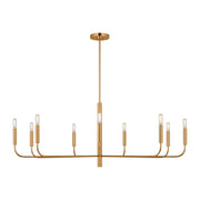 Visual Comfort Studio - EC1319BBS - Nine Light Chandelier - Brianna - Burnished Brass