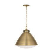 Visual Comfort Studio - LP1121TWB - One Light Pendant - Hayward - Time Worn Brass