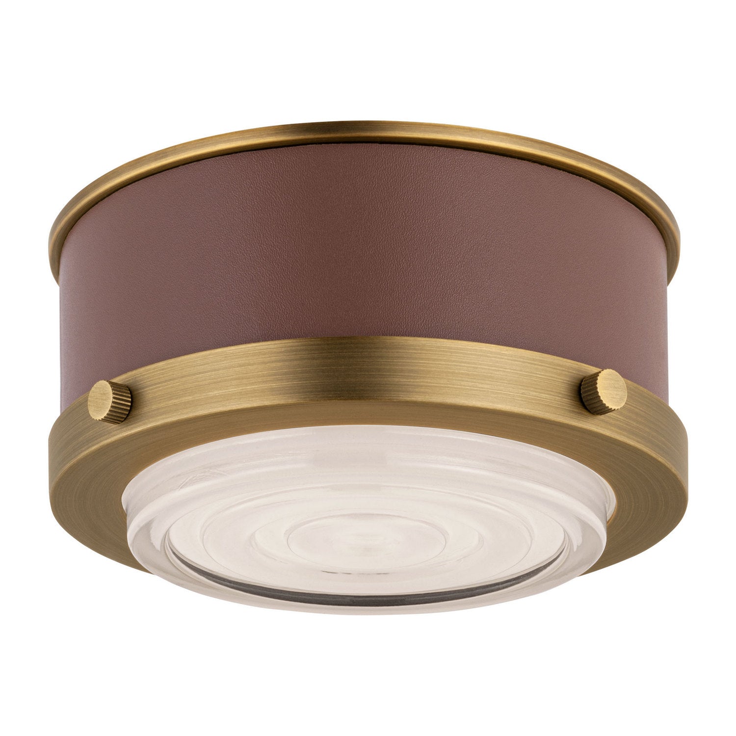 Visual Comfort Studio - LF1071TWB - LED Flush Mount - Marlowe - Time Worn Brass